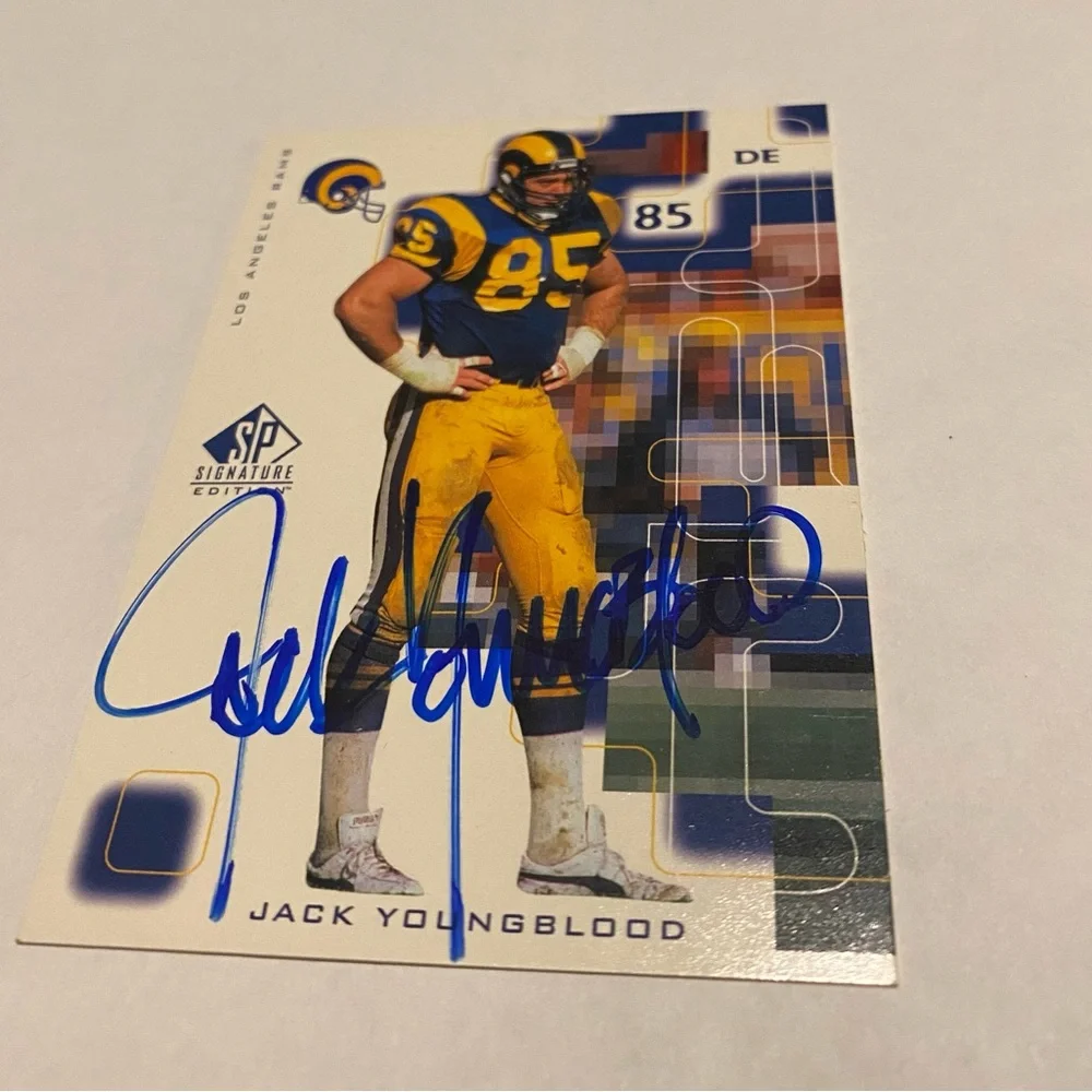 Jack Youngblood Rare Autographed 1999 Upper Deck S/P Signature Edition